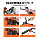 VEVOR benzīna kultivators 38 cm³, 4-taktu, ar 4 regulējamiem priekšējiem tērauda zariem zāliena, dārza un lauka augsnes apstrādei