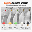 Benzīna augstspiediena mazgātājs 303 bar, 15 l/min, ar 5 sprauslu komplektu automašīnām