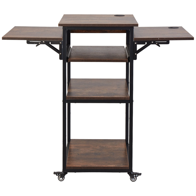 VEVOR 4 līmeņu pārvietojams siltumspiedes galds ar uzlādes staciju