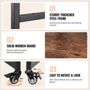 VEVOR 4 līmeņu pārvietojams siltumspiedes galds ar uzlādes staciju