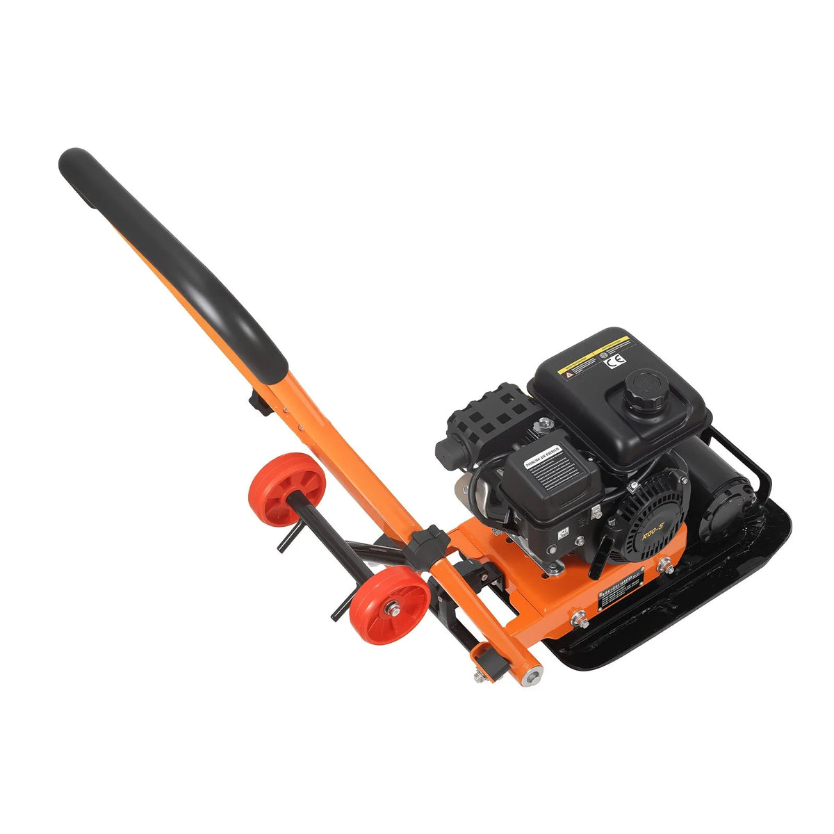 VEVOR vibroplate ar 2 ZS 79 cm³ benzīna dzinēju, 5250 vibrācijas/min, 8 kN blietēšanas spēks, 41 × 31,5 cm plāksne, augsnes blietētājs bruģim, asfaltam, pamatiem un gruntij - ZEMLETES.LV