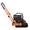 VEVOR vibroplate ar 6,5 ZS 196 cm³ benzīna dzinēju, 5600 vibrācijas/min, 10,5 kN blietēšanas spēks, 51 × 37 cm plāksne, augsnes blietētājs bruģim, asfaltam, pamatiem un gruntij