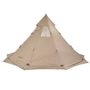 Ziemas telts 4–6 personām ar krāsns izvadu, ūdensnecaurlaidīga kokvilnas kempinga telts, viegla 4 sezonu patversme pārgājieniem, makšķerēšanai un kempingam, L izmērs