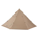 Telts ar krāsns izvadu 4 personām – kempinga tipa tipiju telts ar iekšējo telti, sniega aizsargmali un vieglu uzstādīšanu. Piemērota ziemas kempingam, makšķerēšanai un pārgājieniem. Ūdensnecaurlaidīga, četru sezonu lietošanai paredzēta pārnēsājama telts.