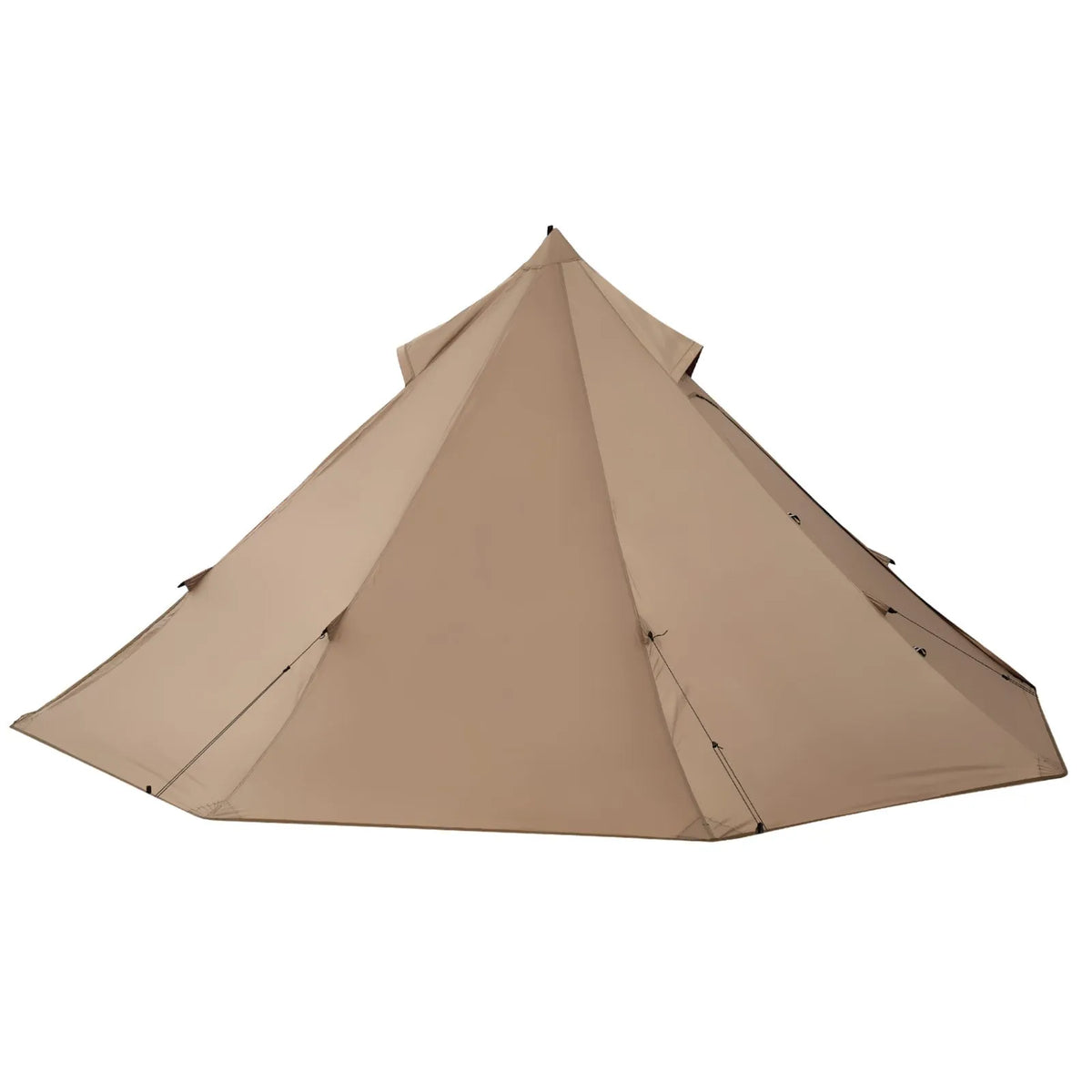 Two-person winter tipi tent with stove jack, waterproof cotton camping tent, lightweight 4-season hiking and fishing tent, portable S size outdoor shelter