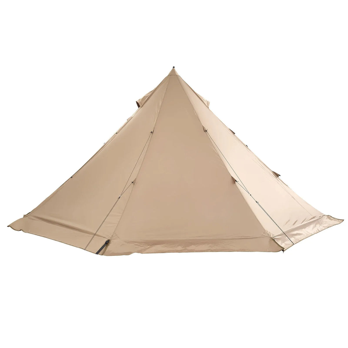 Winter Tipi Tent 4 Person with Stove Jack, Waterproof Portable Cotton Canvas 4 Season Tent for Hiking, Fishing and Camping, Size M