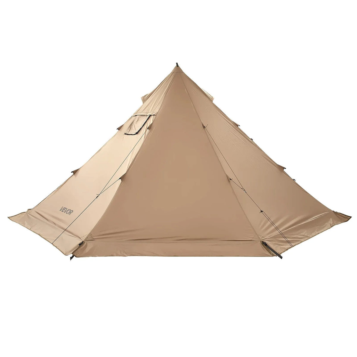Winter Tipi Tent 4 Person with Stove Jack, Waterproof Portable Cotton Canvas 4 Season Tent for Hiking, Fishing and Camping, Size M