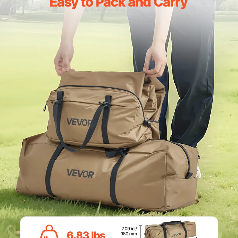 Ziemas tipija telts 4 personām ar krāsns pieslēgumu, ūdensnecaurlaidīga pārnēsājama kokvilnas auduma 4 sezonu telts pārgājieniem, makšķerēšanai un kempingam, izmērs M