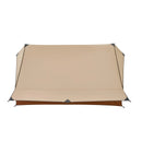 Kempinga telts 2 personām ar plīts izvadu un stieņiem, ūdensnecaurlaidīga ziemas telts ar ugunsdrošu grīdas paklāju, pārnēsājama četru sezonu telts pārgājieniem, makšķerēšanai, medībām un ceļošanai