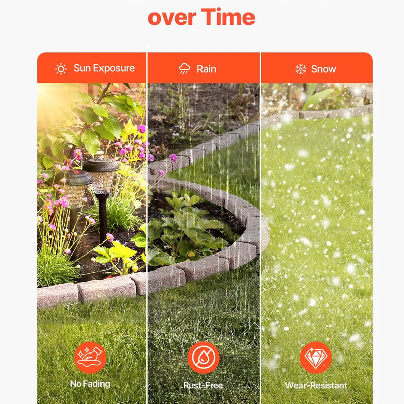 Akmens imitācijas dārza apmale 1174 × 56 мм