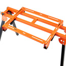 VEVOR leņķzāģa statīvs, 2007 mm salokāms pārvietojams statīvs ar viengabala stiprinājuma skavām un rullīšiem, smagā tipa konstrukcija ar bīdāmu vadotni, kravnesība 150 kg