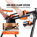 VEVOR elektriski augstuma regulējams galds 140 × 70,1 cm ar trīs vadības taustiņu režīmiem, viengabala virsmu, izturīgu dubulto metāla rāmi un maksimālo slodzi 81,6 kg, piemērots darbam mājās un birojā sēdus vai stāvus pozīcijā