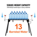 VEVOR elektriski augstuma regulējams galds 140 × 70,1 cm ar trīs vadības taustiņu režīmiem, viengabala virsmu, izturīgu dubulto metāla rāmi un maksimālo slodzi 81,6 kg, piemērots darbam mājās un birojā sēdus vai stāvus pozīcijā