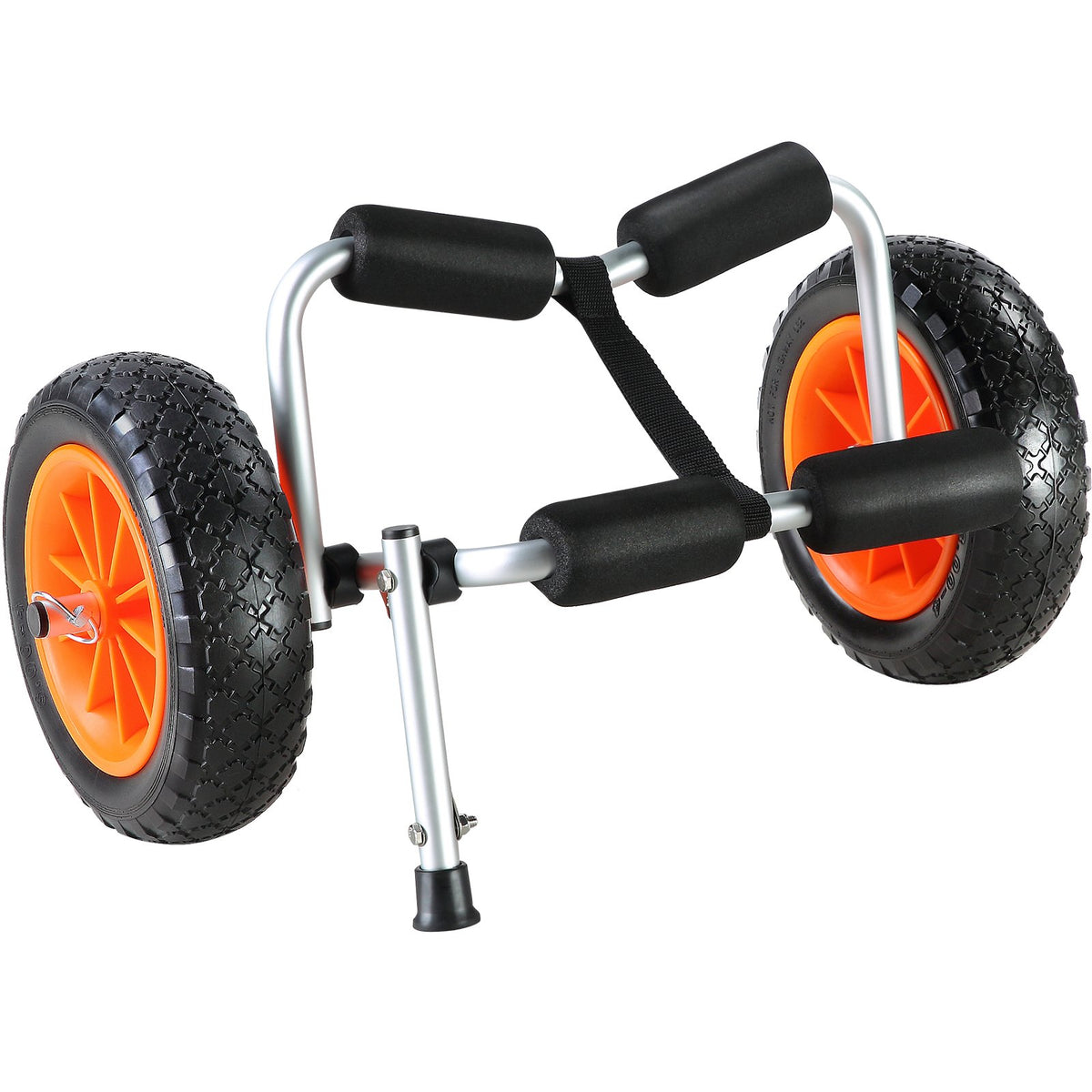 VEVOR Kayak Cart 113 kg, Foldable, 254 mm Pneumatic Wheels, Non-slip Base, Carrying Strap