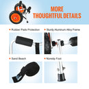 VEVOR kajaka rati 113 kg, salokāmi, 254 mm pilnriepu riteņi, neslīdošs balsts, stiprinājuma siksna