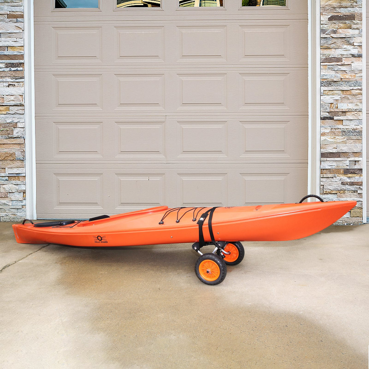 VEVOR Kayak Cart 113 kg, Foldable, 254 mm Pneumatic Wheels, Non-slip Base, Carrying Strap