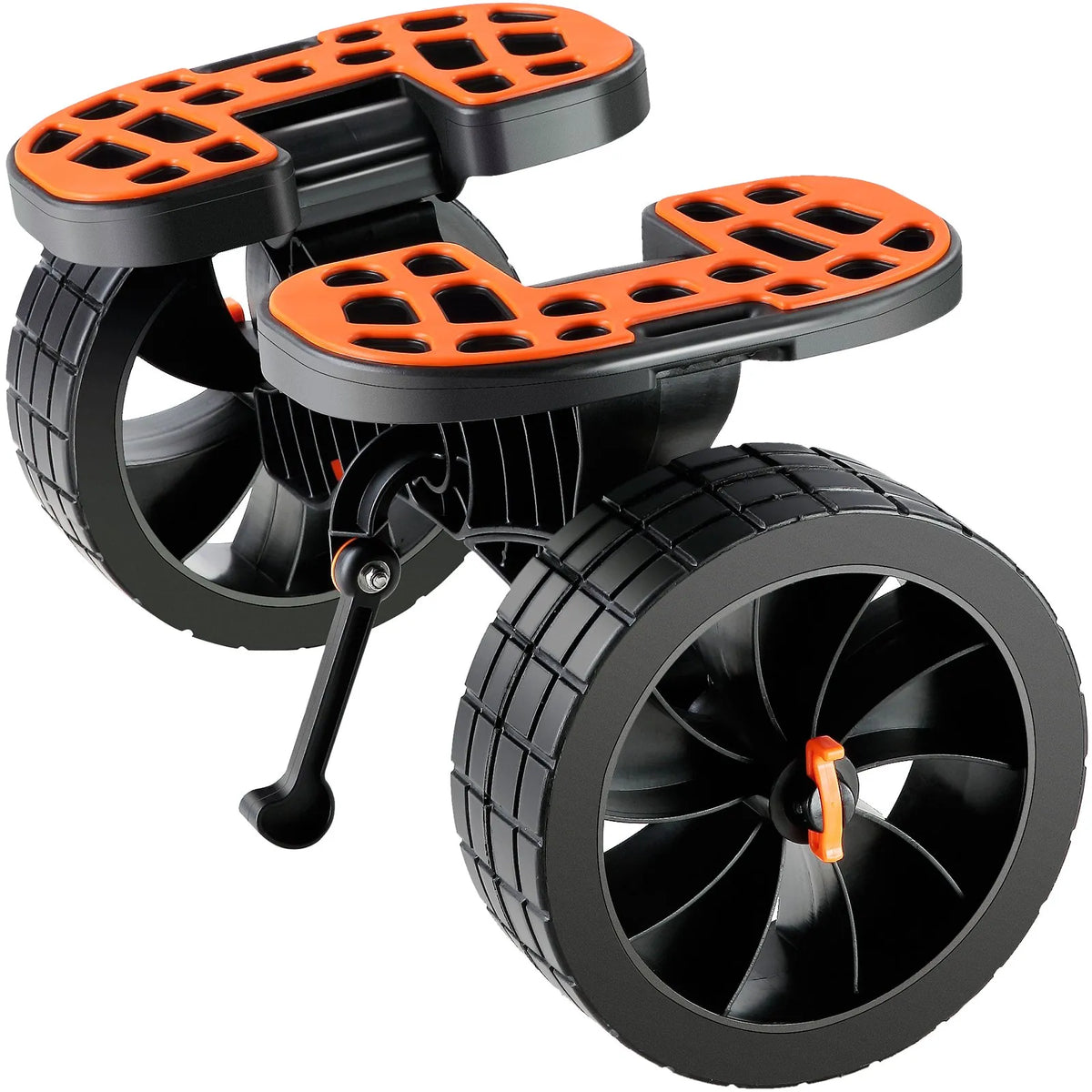 VEVOR Heavy-Duty Kayak Cart, 145 kg Load Capacity, Removable, with 254 mm Solid Tyres, Adjustable Straps and Non-Slip Foot Pads, Suitable for Kayaks, Canoes, SUP Boards, Floating Mats and Flat-Bottom Boats