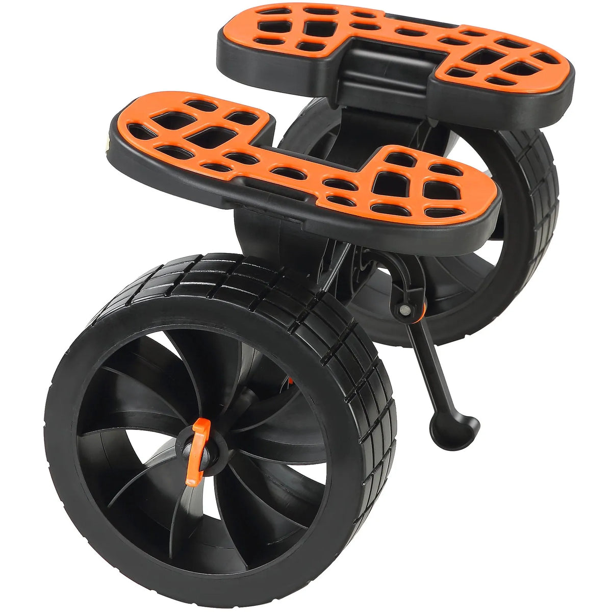 VEVOR Heavy-Duty Kayak Cart, 145 kg Load Capacity, Removable, with 254 mm Solid Tyres, Adjustable Straps and Non-Slip Foot Pads, Suitable for Kayaks, Canoes, SUP Boards, Floating Mats and Flat-Bottom Boats