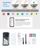 Pieejams no 17.septembra_HOTWAV Hyper 8 Ultra — Robusts 5G Viedtālrunis ar Tālas Distances Radiostaciju (Walkie-Talkie), 125dB Skaļrunis, 12000mAh, 108MP, 12GB+512GB