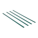 Metāla sieta žoga privātuma lameles ar dubulto sienu un malām, 122 cm augstam žogam