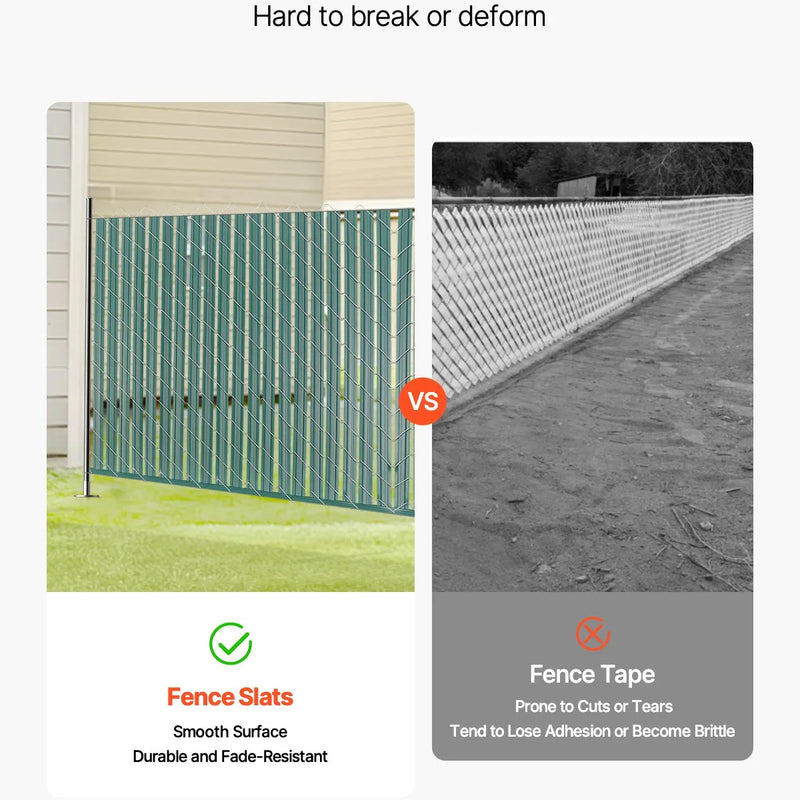 Metāla sieta žoga privātuma lameles ar dubulto sienu un malām, 122 cm augstam žogam