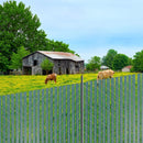 Metāla sieta žoga privātuma lameles ar dubulto sienu un malām, 122 cm augstam žogam