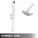 VEVOR stiepļu troses vilcējs, 1,6 t / 1587,6 kg celtspēja – manuālais rokas vinčas troses vilcējs 24,99 m garai trosei, smagās slodzes troses satvērējs celšanai un vilkšanai, piemērots lietošanai telpās un ārā