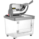 VEVOR komerciālā sniega pārslu mašīna 180 kg/h, 1450 apgr./min, ar izolētu saldēšanas kasti, nerūsējošais tērauds, sudraba