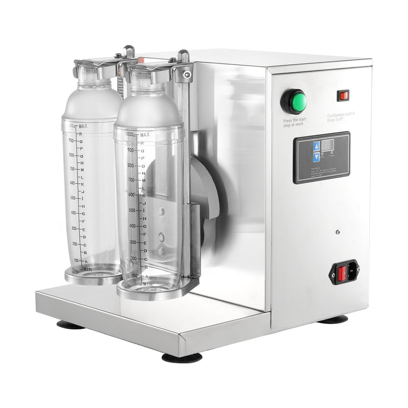 Elektriskā piena kokteiļu un tējas maisīšanas iekārta, 120 W, nerūsējošā tērauda, komerciāla lietošana