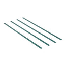 Metāla sieta žoga privātuma lameles ar dubulto sienu, 122 cm augstam žogam, ar apakšējo fiksāciju