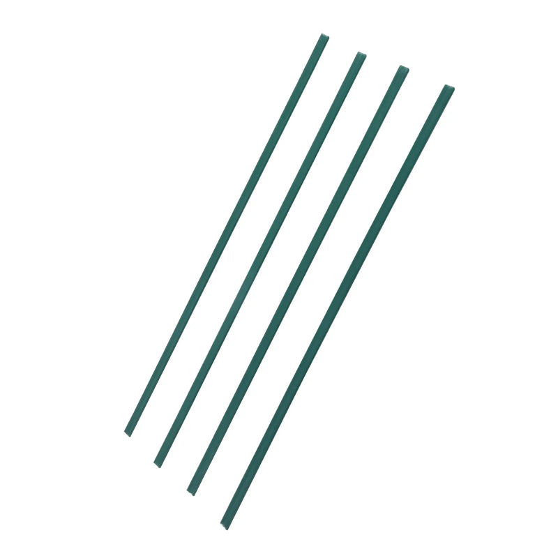 Metāla sieta žoga privātuma lameles ar dubulto sienu, 122 cm augstam žogam, ar apakšējo fiksāciju