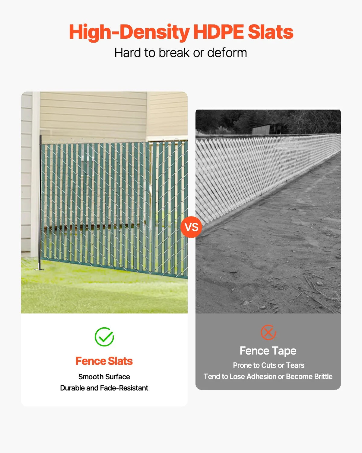 Metal mesh fence privacy slats with double wall, 122 cm height for fence, with bottom fixing