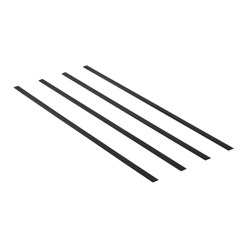 Metāla sieta žoga privātuma lameles ar dubulto sienu, 183 cm augstam žogam, ar apakšējo fiksāciju