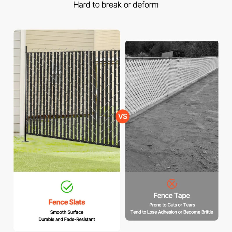 Metāla sieta žoga privātuma lameles ar dubulto sienu, 183 cm augstam žogam, ar apakšējo fiksāciju