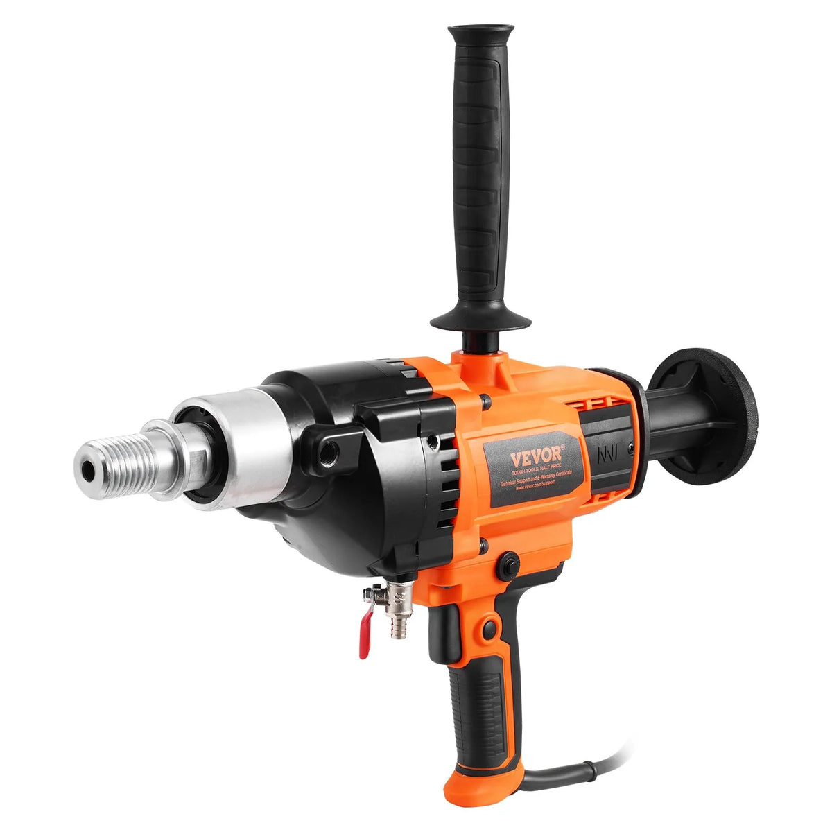 VEVOR Core Drill with Hand Guide and Stand, 20–180 mm Bore Diameter, 2600 W