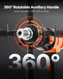 VEVOR dimanta serdes urbjmašīna, urbšanas diametrs līdz 200 mm, rokas mitrās un sausās urbšanas iekārta betonam, 2 ātrumi 1000/2250 apgr./min, UNC 1 1/4–7 vītne, 1500 W, ar 4 urbjiem, betonam, ķieģelim un akmenim