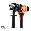 VEVOR dimanta serdes urbjmašīna, urbšanas diametrs līdz 200 mm, rokas mitrās un sausās urbšanas iekārta betonam, 2 ātrumi 1000/2250 apgr./min, UNC 1 1/4–7 vītne, 1500 W, ar 4 urbjiem, betonam, ķieģelim un akmenim