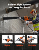 VEVOR dimanta serdes urbjmašīna, urbšanas diametrs 20–160 mm, rokas mitrās un sausās urbšanas iekārta betonam, regulējams ātrums 0–1800 apgr./min, 2000 W, UNC 1 1/4–7 vītne, ar 4 urbjiem, piemērota betonam, ķieģelim un akmenim