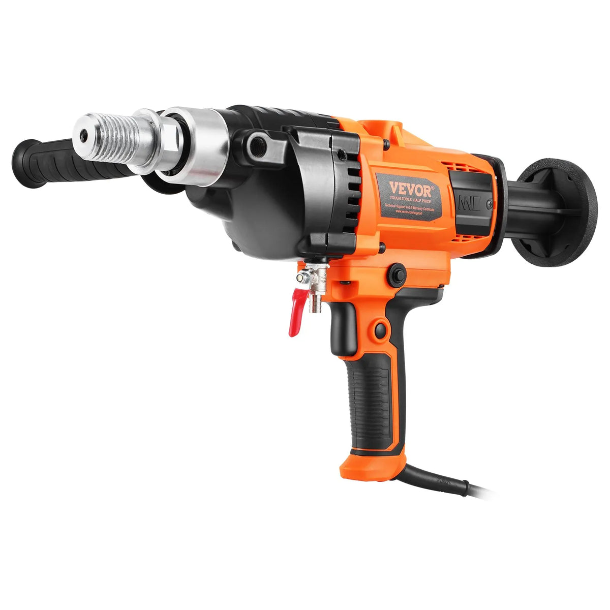 VEVOR Core Drill, Drilling Diameter 20–160 mm, 2000 W Handheld Core Drilling Machine for Concrete, Brick and Other Masonry Materials, Also for Mixing