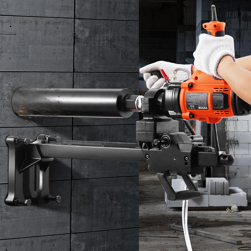 VEVOR serdes urbjmašīna, urbšanas diametrs 20–160 mm, 2000 W, rokas un statīva tipa serdes urbšanas iekārta betonam, ķieģelim un mūra materiāliem