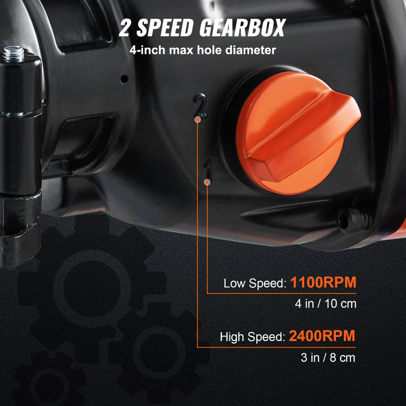 VEVOR dimanta serdes urbjmašīna, rokas betona serdes urbšanas iekārta ar 102 mm urbja zobeni, 1500 W — paredzēta betonam, ķieģelim un citiem mūra materiāliem.