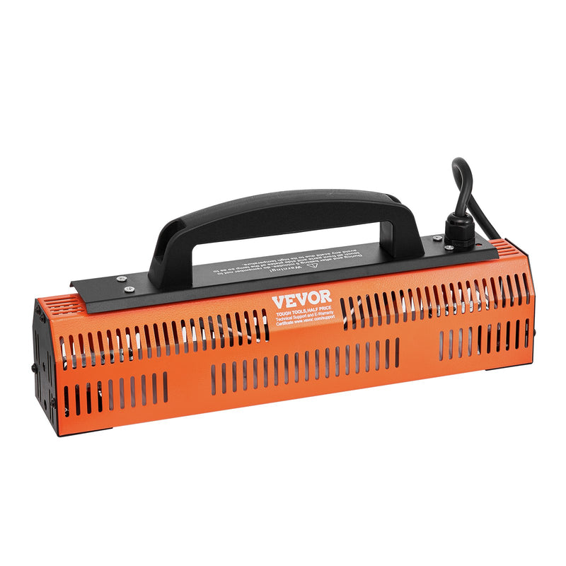 VEVOR 1000W rokas infrasarkanā krāsas žāvēšanas lampa ir augstas veiktspējas ierīce, kas paredzēta ātrai un efektīvai automašīnu virsbūves krāsojuma, gruntējuma un citu pārklājumu žāvēšanai.