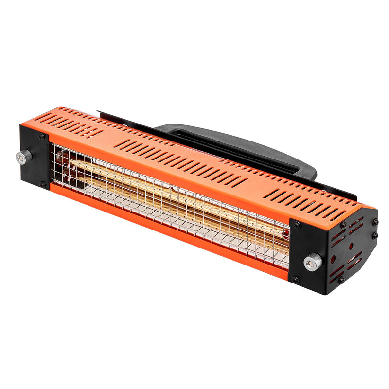 VEVOR 1000W rokas infrasarkanā krāsas žāvēšanas lampa ir augstas veiktspējas ierīce, kas paredzēta ātrai un efektīvai automašīnu virsbūves krāsojuma, gruntējuma un citu pārklājumu žāvēšanai.