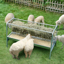 VEVOR 2-in-1 graudu un siena barotava, 303 l ietilpība, 150 cm garums, dziļā barošanas vanna, smagā tērauda barotava kazām un aitā