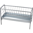 VEVOR 2-in-1 graudu un siena barotava, 303 l ietilpība, 150 cm garums, dziļā barošanas vanna, smagā tērauda barotava kazām un aitā