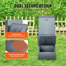 VEVOR cūku barotājs ar 77 L ietilpību, vienas durvju tērauda barotava sivēniem un cūkām līdz 5 galvām, daudzfunkcionāla āra sile