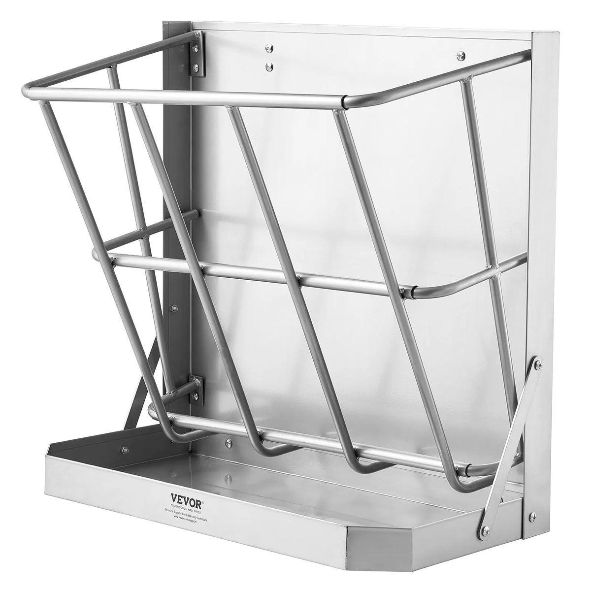 VEVOR Wall 2-in-1 Wall and Grain Feeder for Goats, Sheep and Horses, Steel, 79.5 l