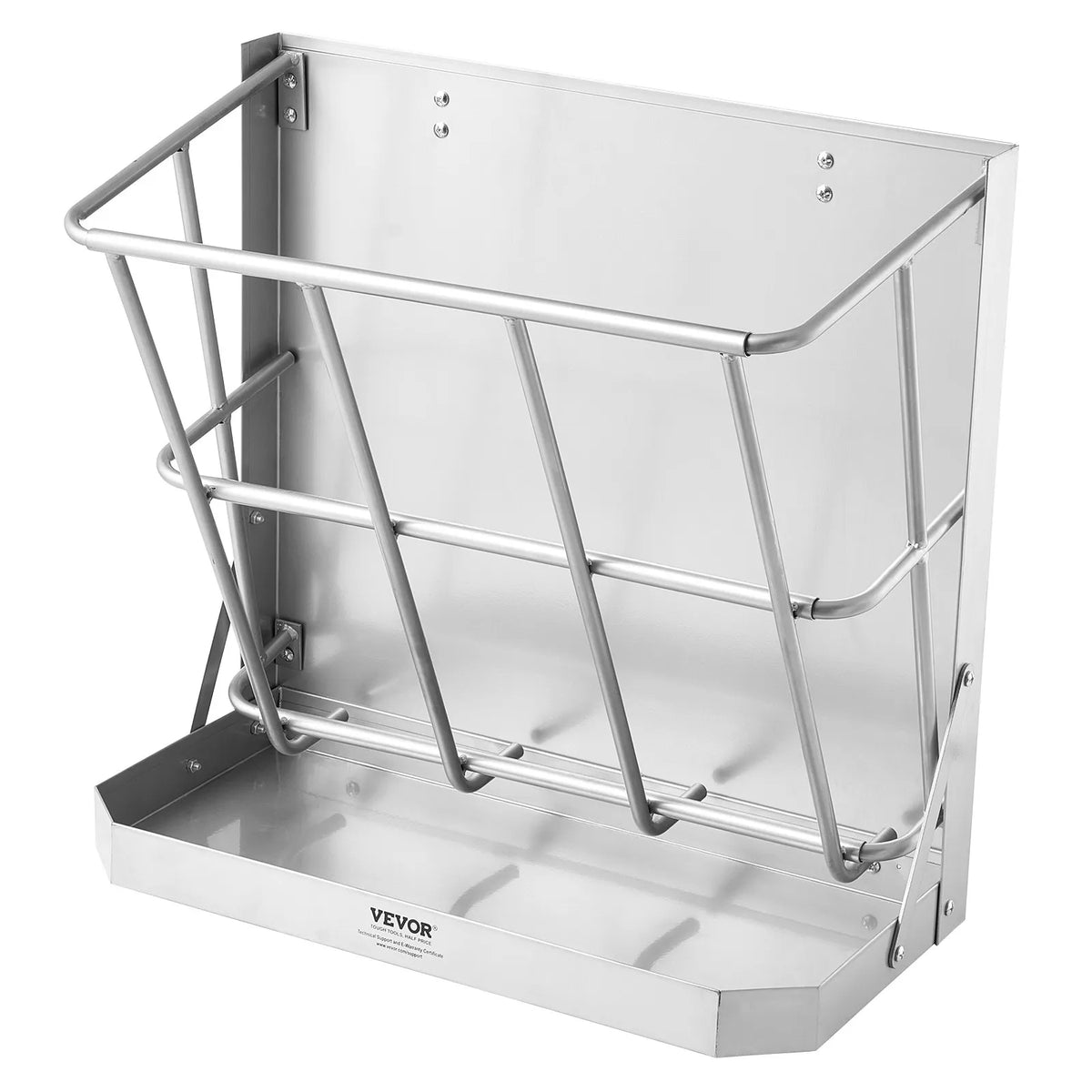 VEVOR Wall 2-in-1 Wall and Grain Feeder for Goats, Sheep and Horses, Steel, 79.5 l