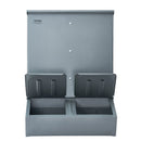 VEVOR cūku barotava, 130 L ietilpība, dubultdurvju tērauda barotava sivēniem, daudzfunkcionāra āra fermu sile līdz 8 cūkām