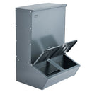 VEVOR cūku barotava, 130 L ietilpība, dubultdurvju tērauda barotava sivēniem, daudzfunkcionāra āra fermu sile līdz 8 cūkām